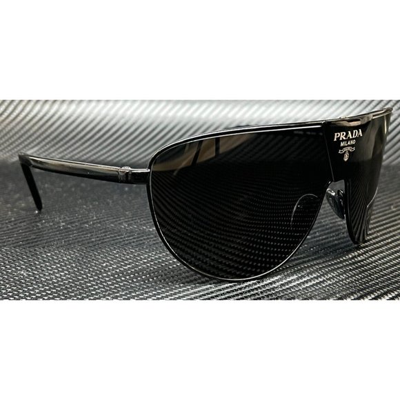 NEW! Prada Black Dark Men's 68mm Sunglasses - Picture 3 of 4